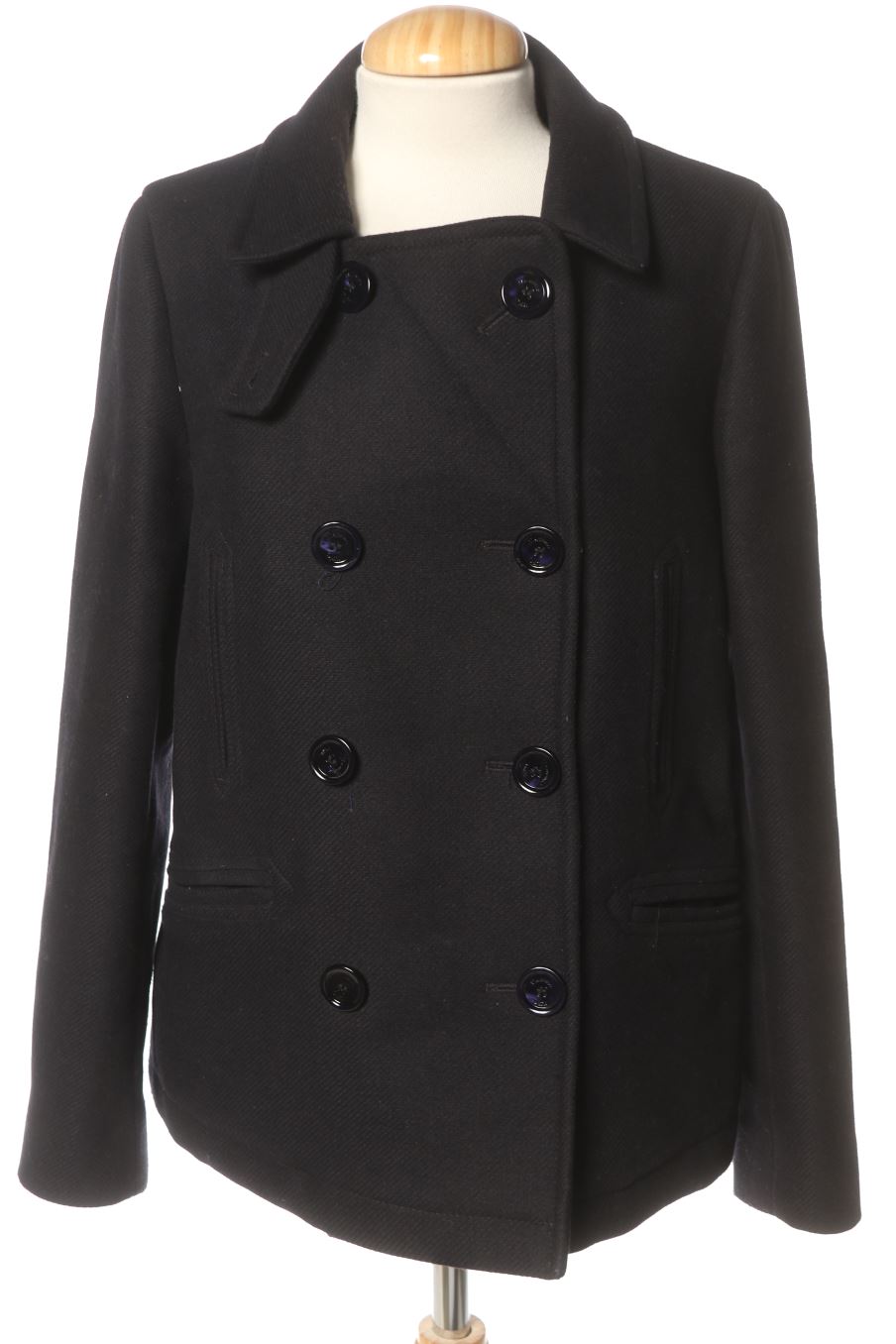 Manteau Massimo Dutti de la taille M, de couleur bleu marine