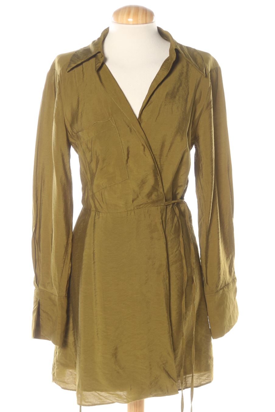 Vestido casual de Mango de la talla S, de color verde