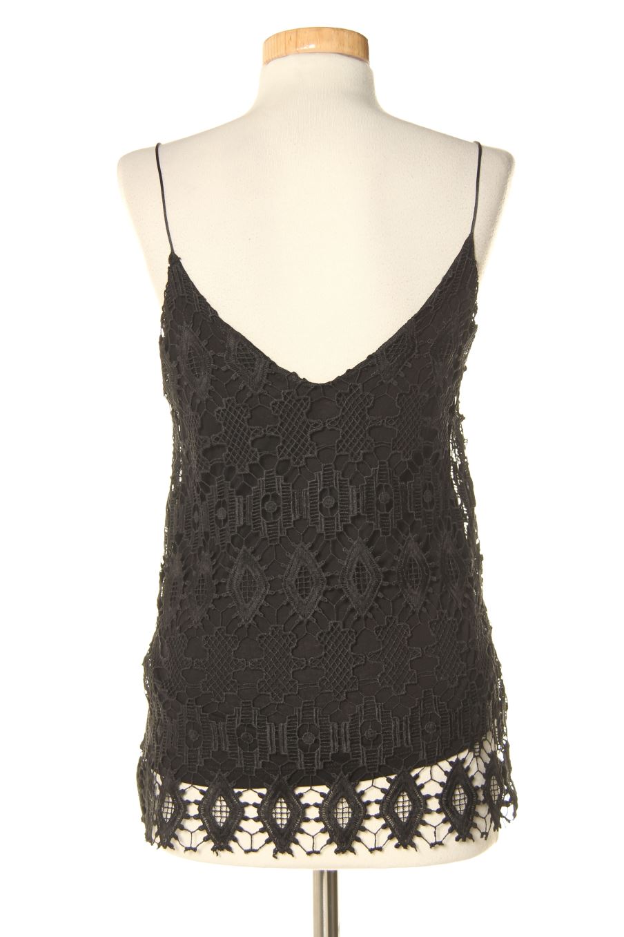 Top de Zara de la talla S, de color negro