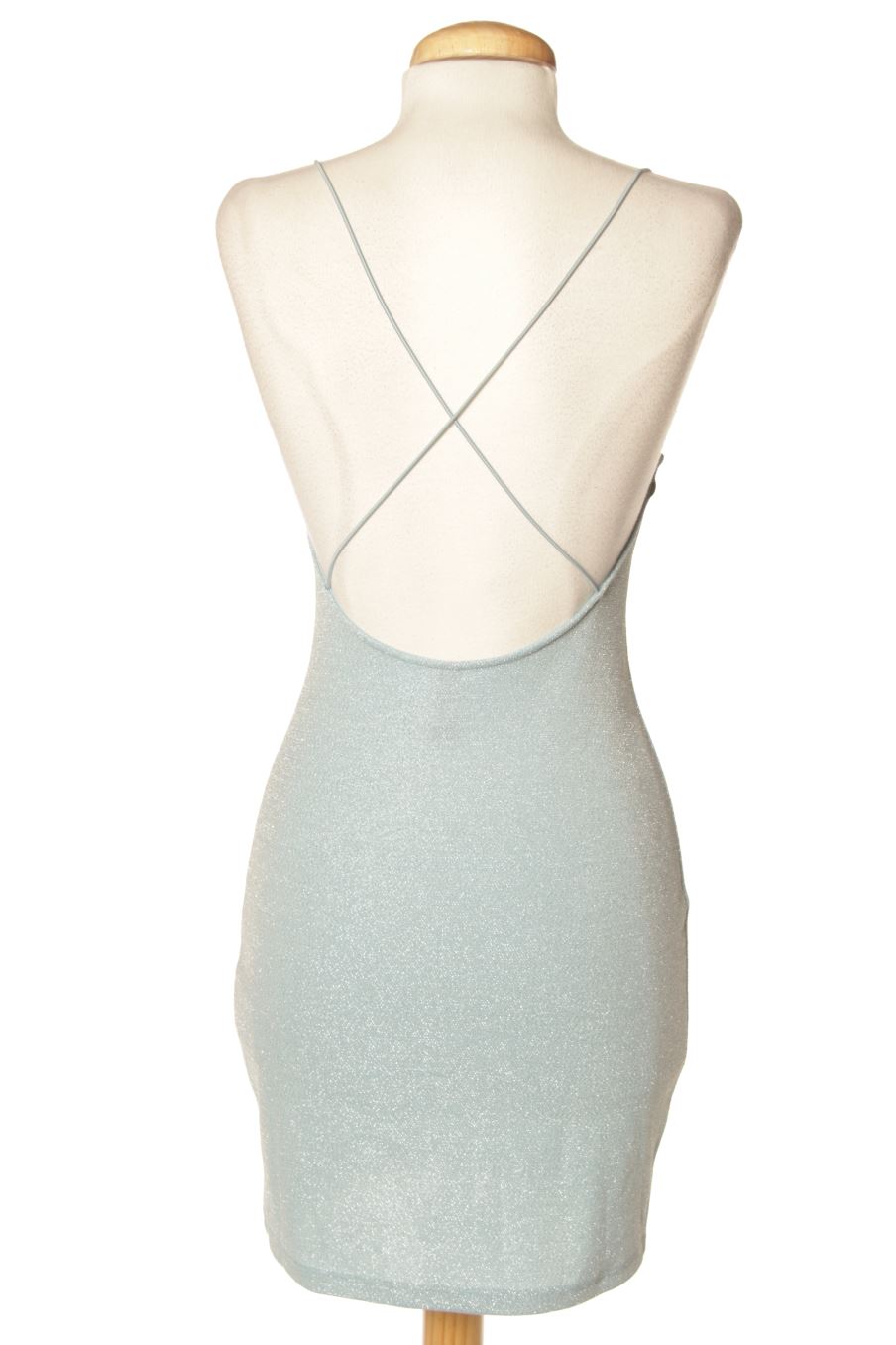Robe casual H&M de la taille S, de couleur bleu