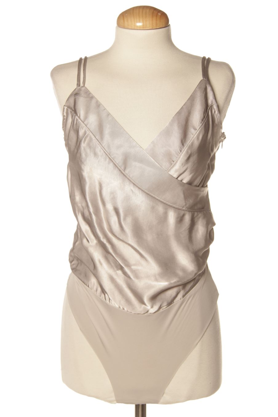 Body de Zara de la talla XS, de color plateado