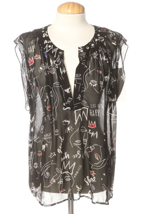 Blusa de manga corta
