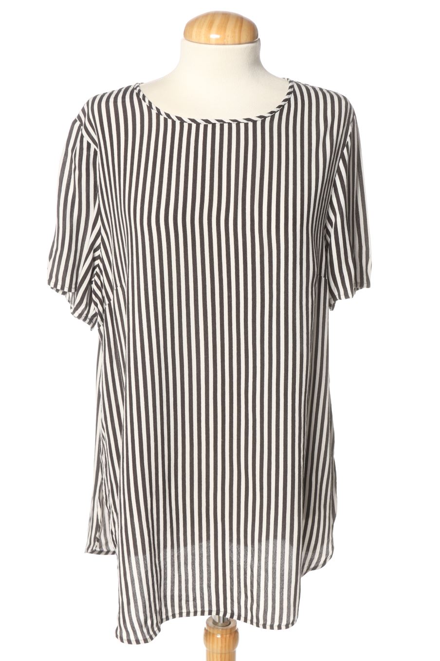 Kurzärmelige Bluse von H&M Größe 40, Farbe Gestreift, für