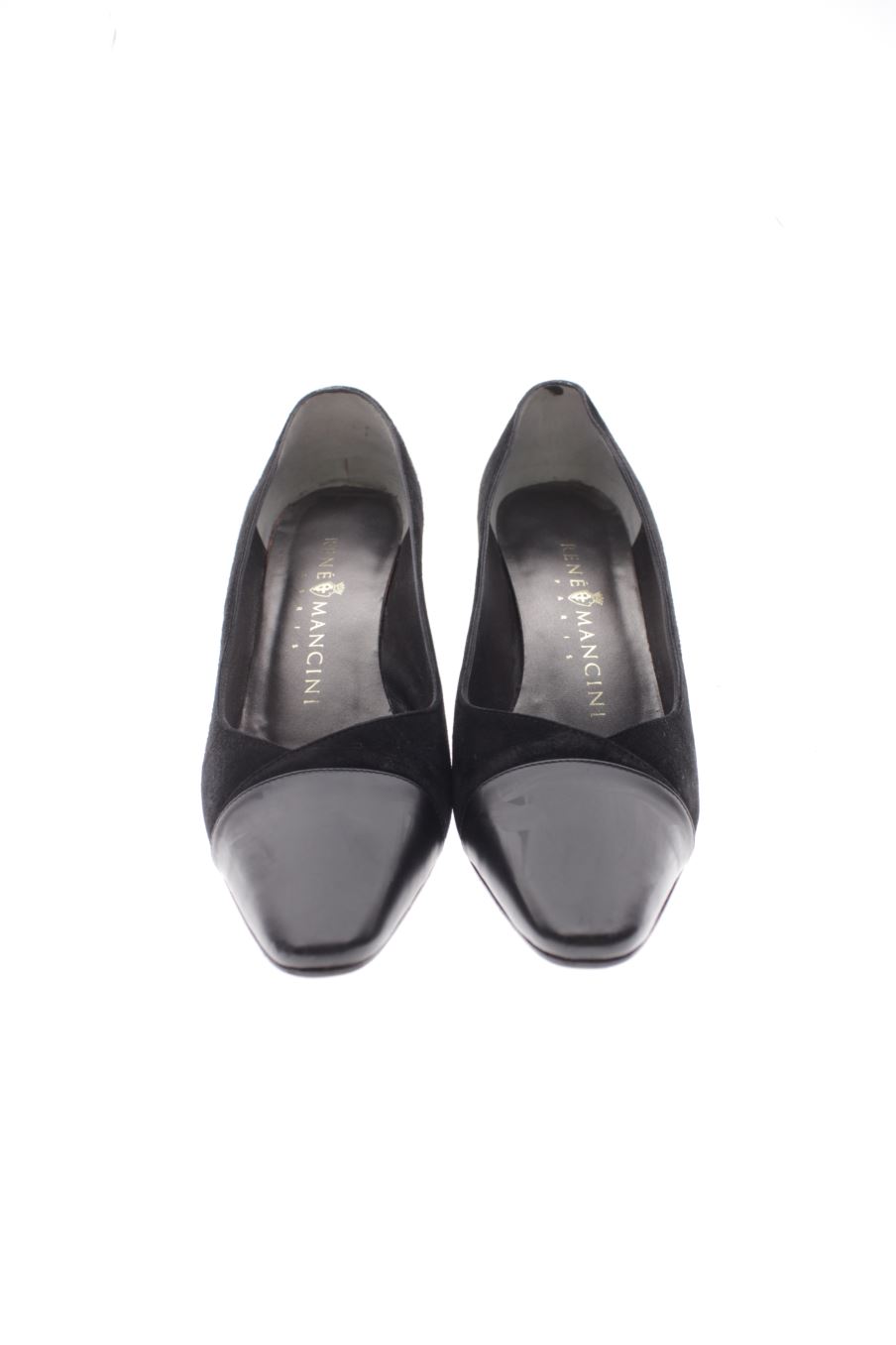 Zapatos de tacon de René Mancini de la talla 38, de color negro de