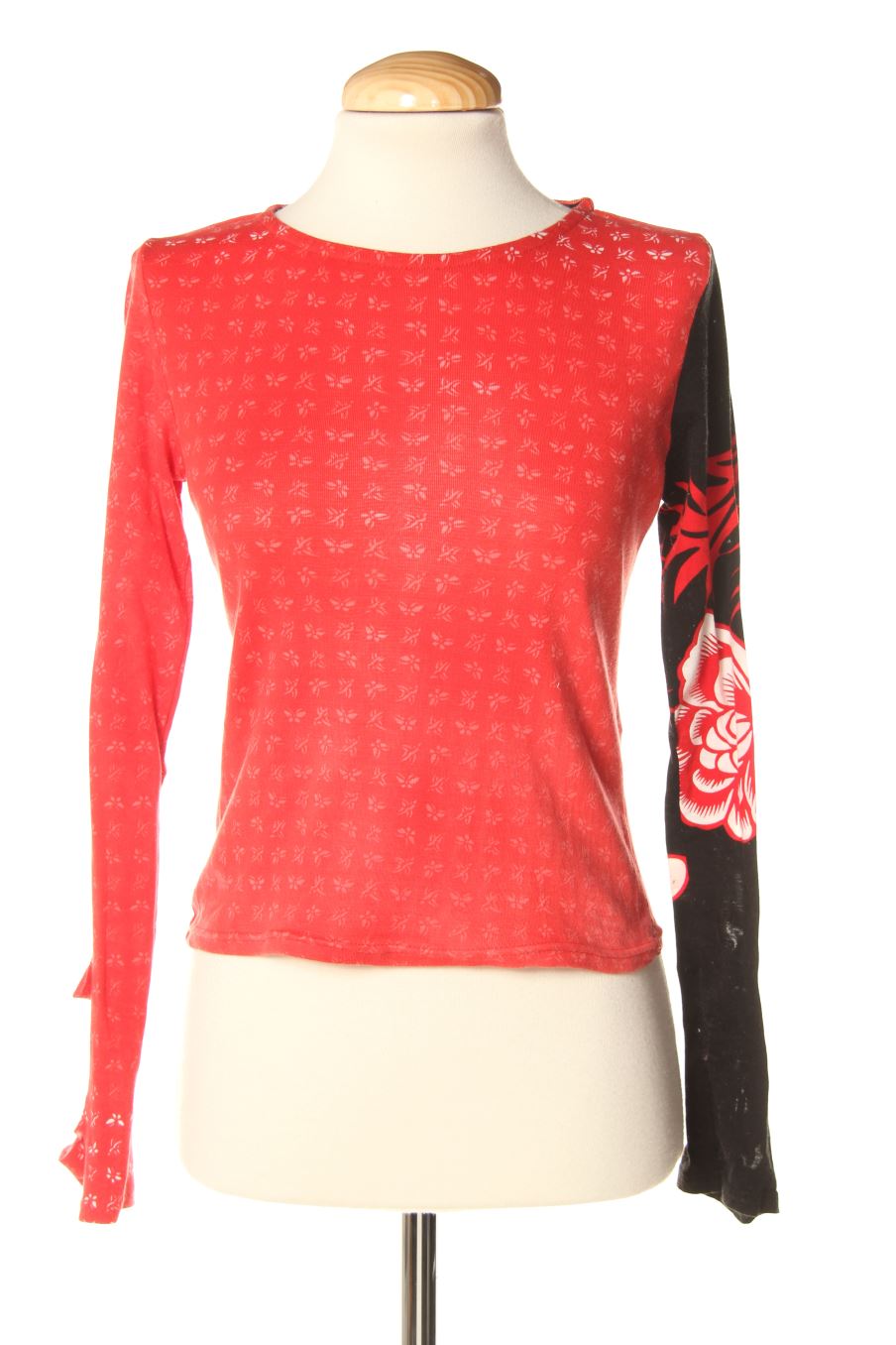 Camiseta manga larga de Custo Barcelona de la talla XS, de color rojo