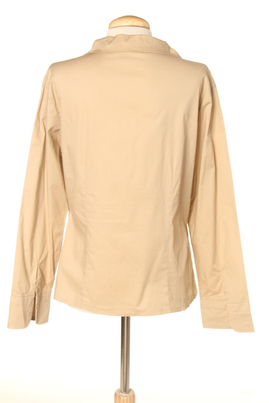 Blouse à manches longues Boteli de la taille XL, de couleur beige