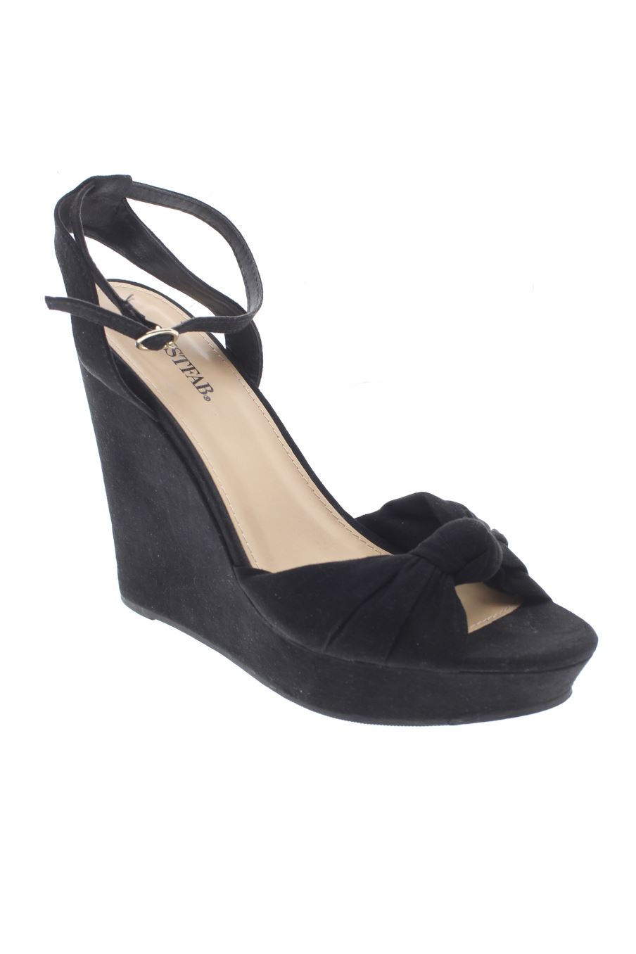 Plataformas de Just Fab de la talla 40, de color negro de