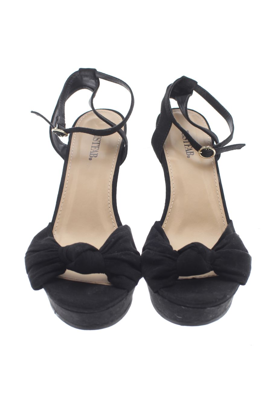 Plataformas de Just Fab de la talla 40, de color negro de