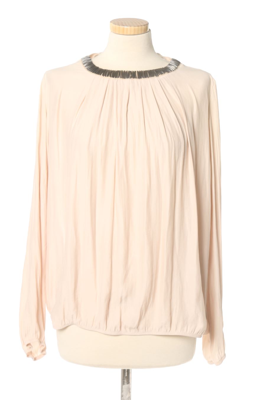 Blouse à manches longues Promod de la taille 40, de couleur beige