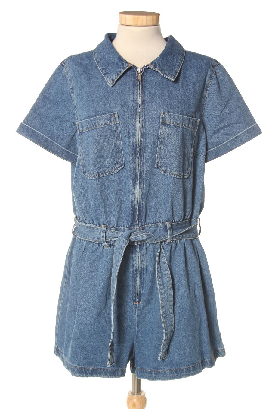 Monos de H&M de la talla 44, de color azul marino de ropa vaquera