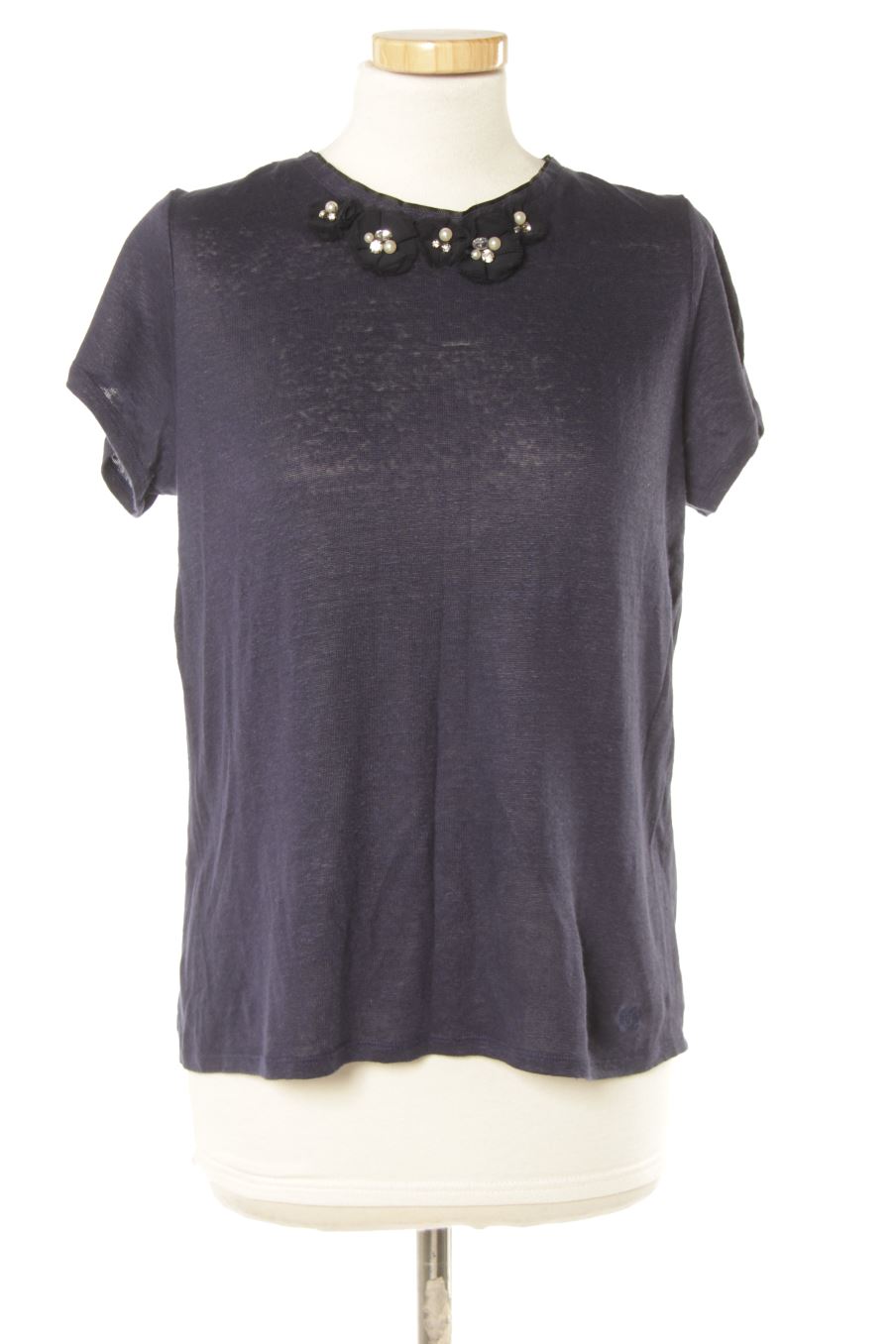 T-shirt Maje de la taille M, de couleur bleu marine