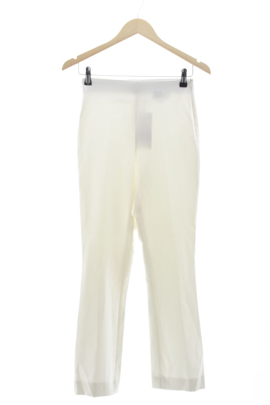 Pantalón de Zara de la talla XS, de color blanco