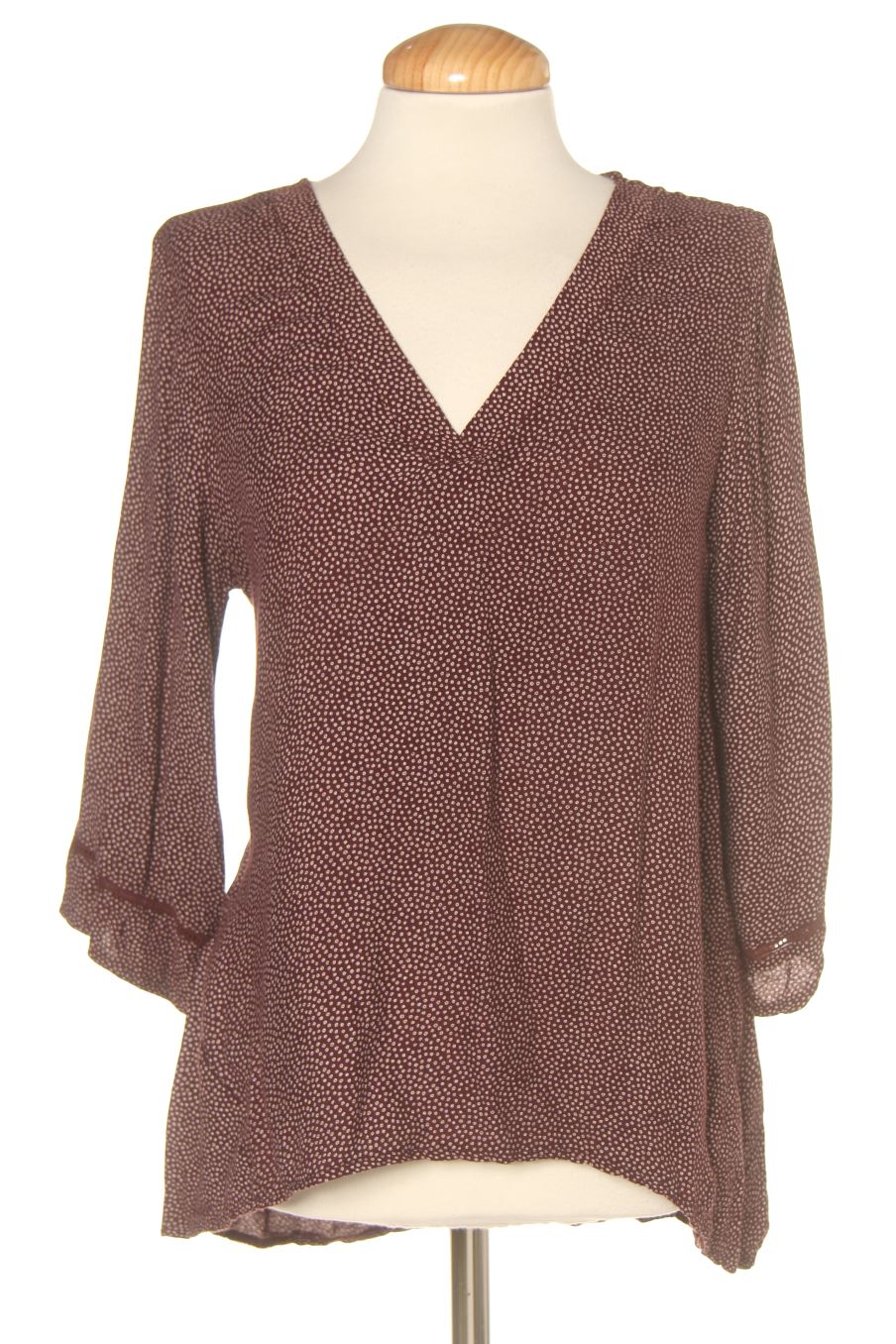 Blouse à manches longues Pull & Bear de la taille S, de couleur bordeaux
