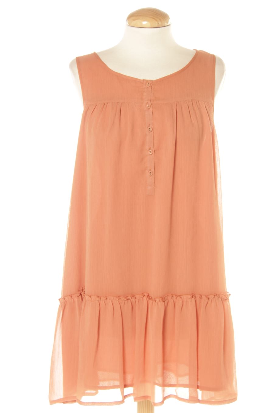 Einfaches Kleid von H&M Größe 38, Farbe Koralle, für