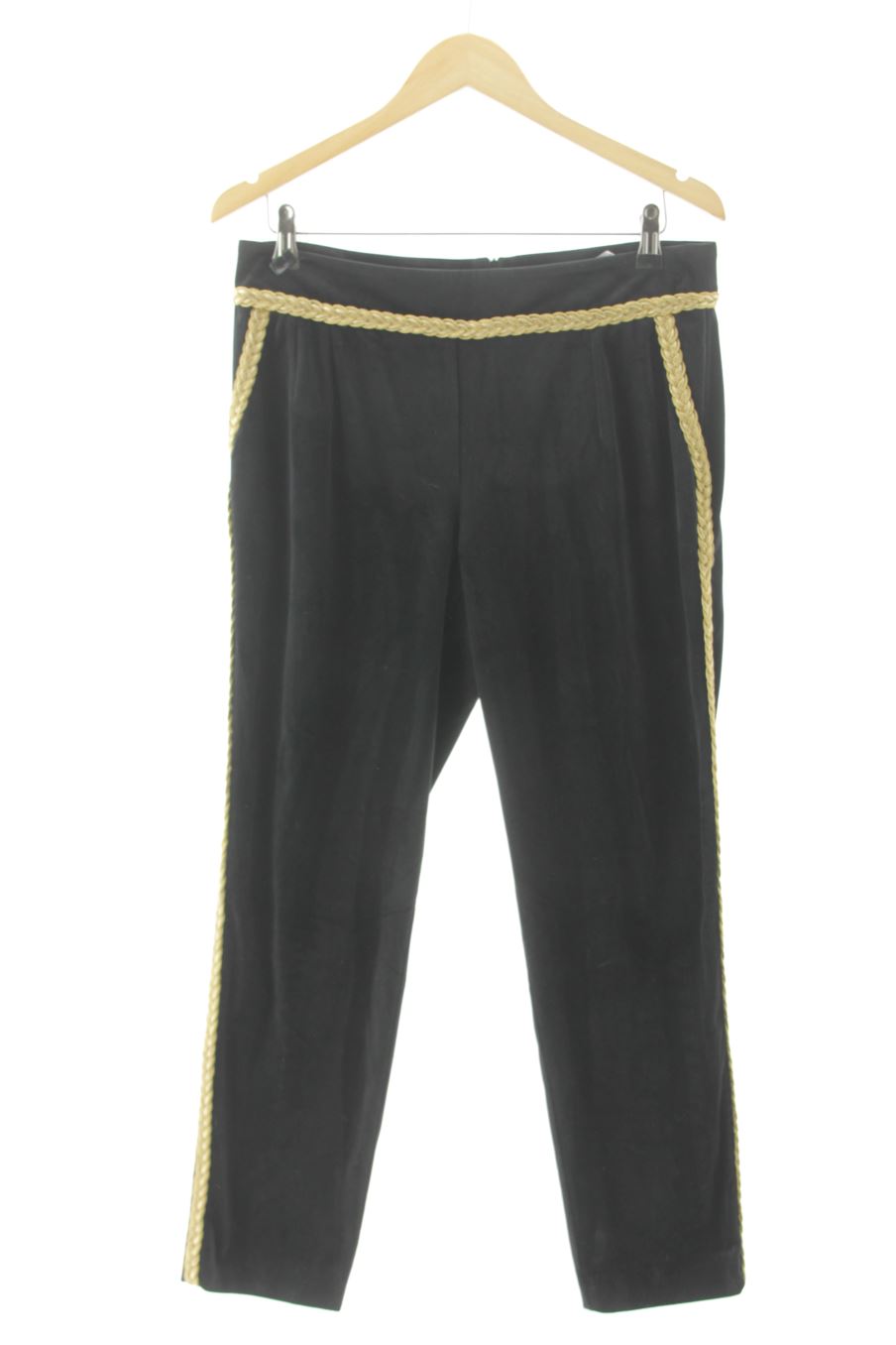 Pantalon Sahoco de la taille L, de couleur noir de velours