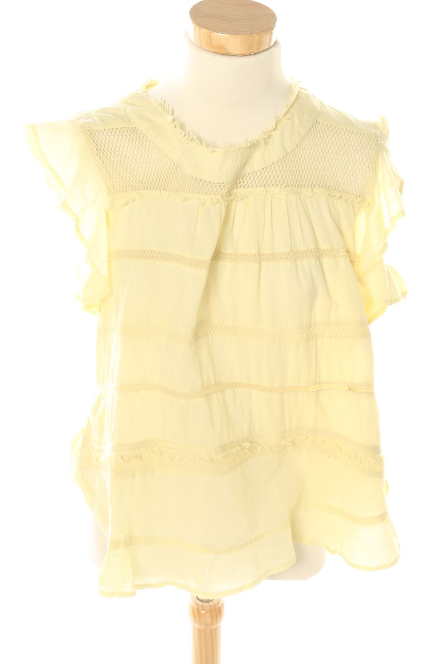 Blouse à manches courtes BIMBA Y LOLA de la taille M, de couleur jaune