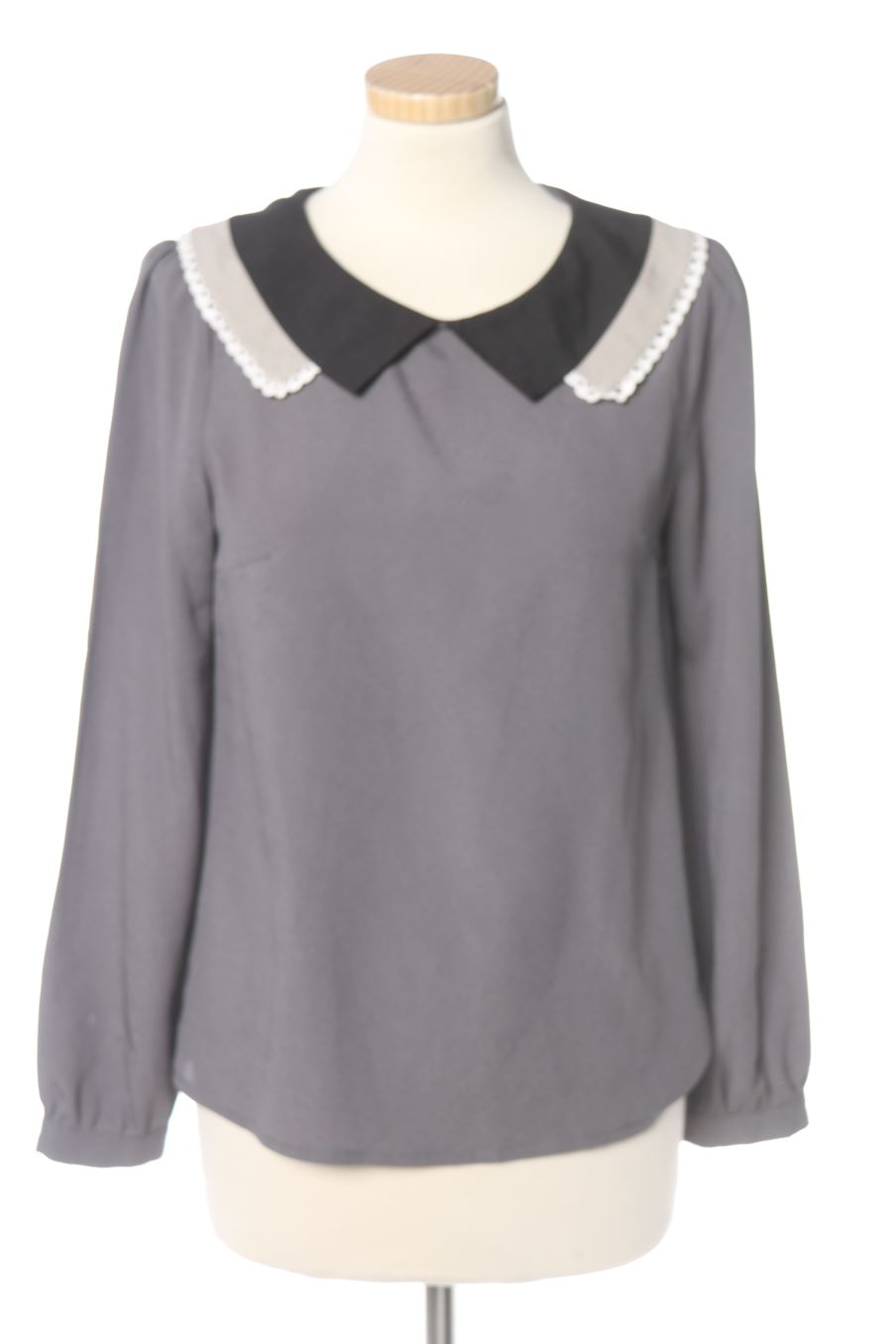 Blouse à manches longues AS BY STRENA de la taille 38, de couleur gris