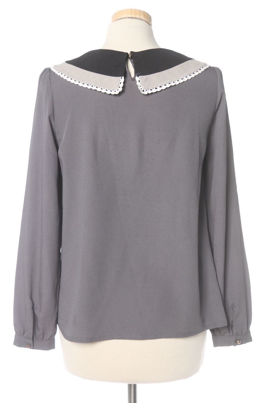 Blouse à manches longues AS BY STRENA de la taille 38, de couleur gris
