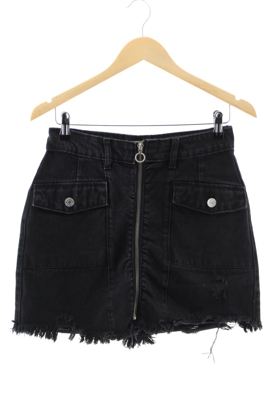 Falda de Polinesia de la talla 36, de color negro de ropa vaquera