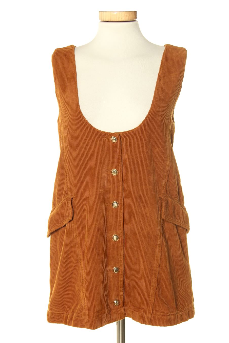Robe casual Zara de la taille XS, de couleur marron