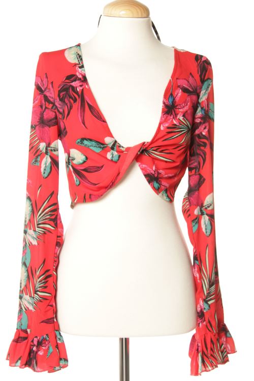 Blusa a maniche lunghe