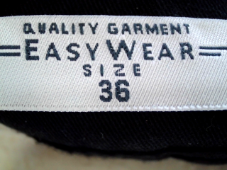 Jeans Easy wear de la taille 36, de couleur noir de denim