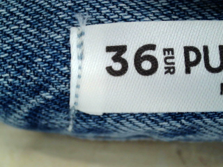 Vaquero de Pull & Bear de la talla 36, de color azul de ropa vaquera