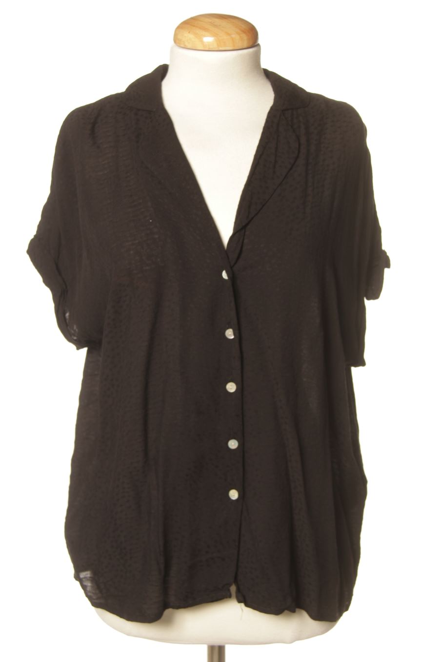 Blouse à manches courtes Yerse de la taille S, de couleur noir