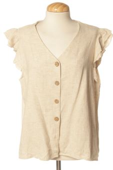 Blusa de manga corta L PERCENTIL