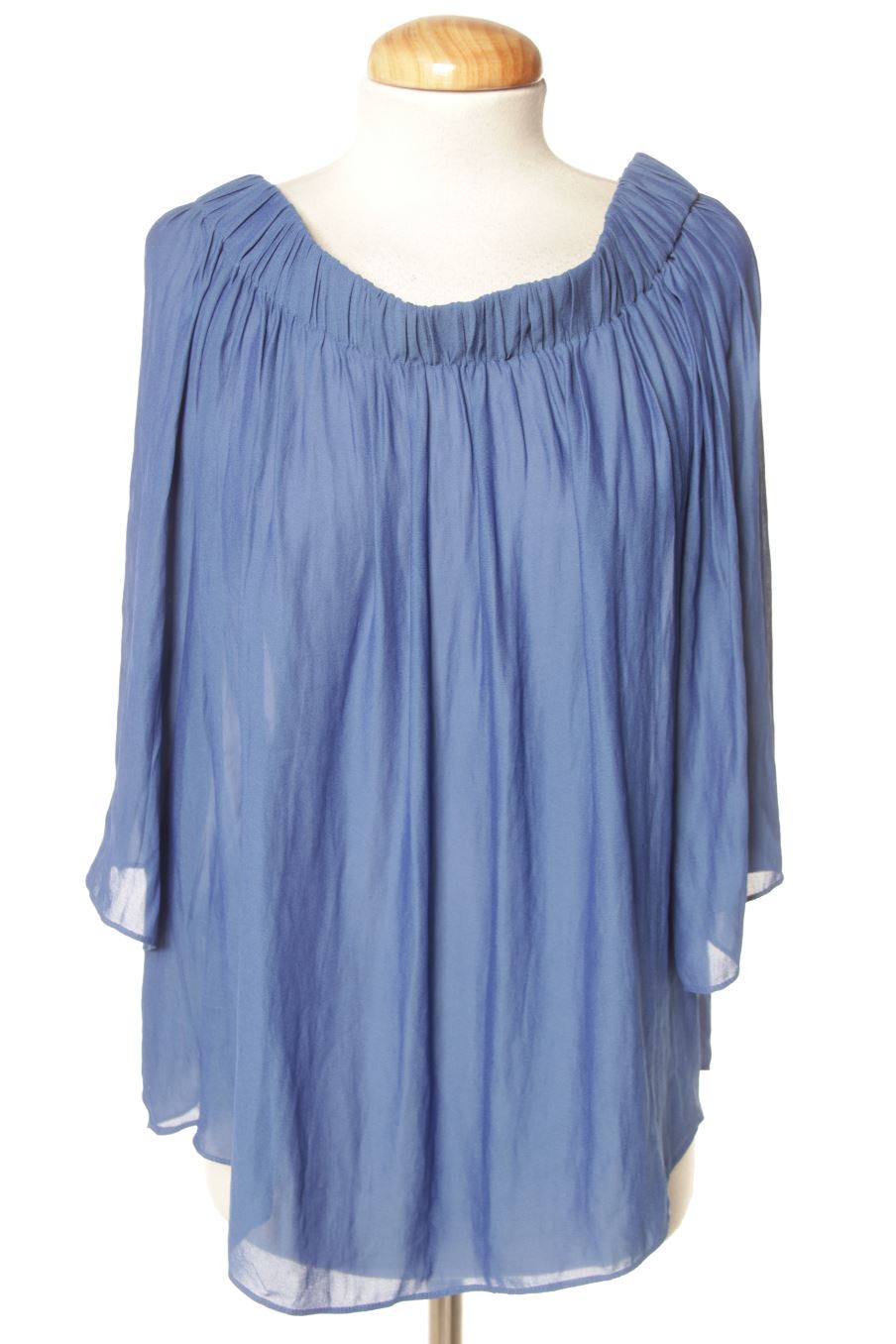 Blouse à manches longues Mango de la taille M, de couleur bleu