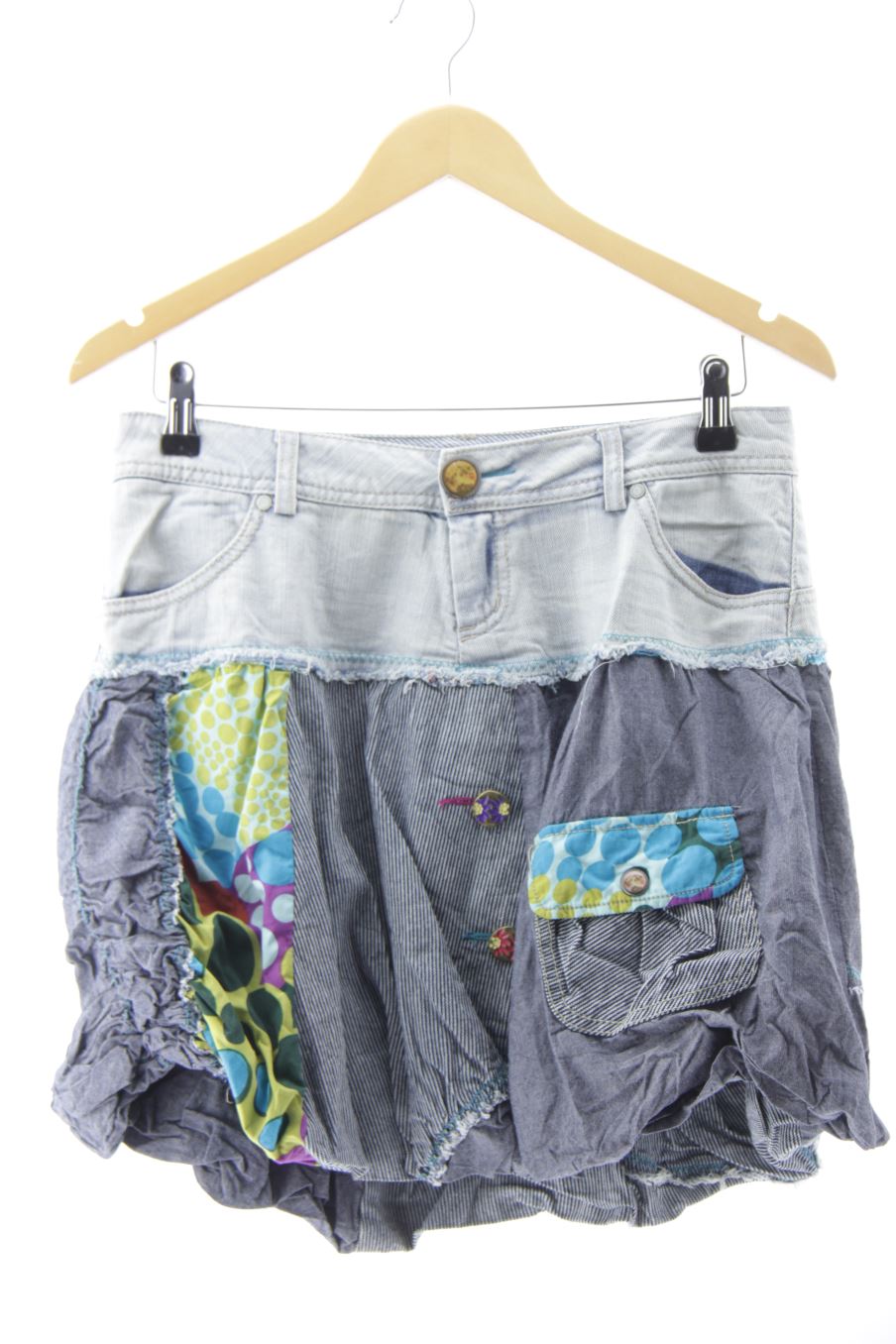 Jupe Desigual de la taille 36, de couleur bleu