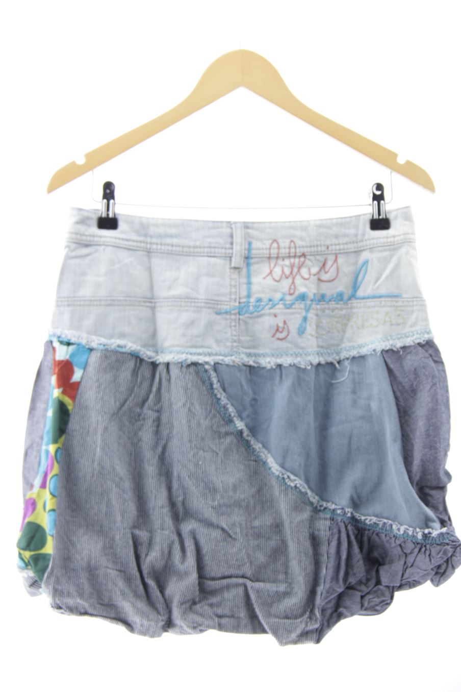 Jupe Desigual de la taille 36, de couleur bleu