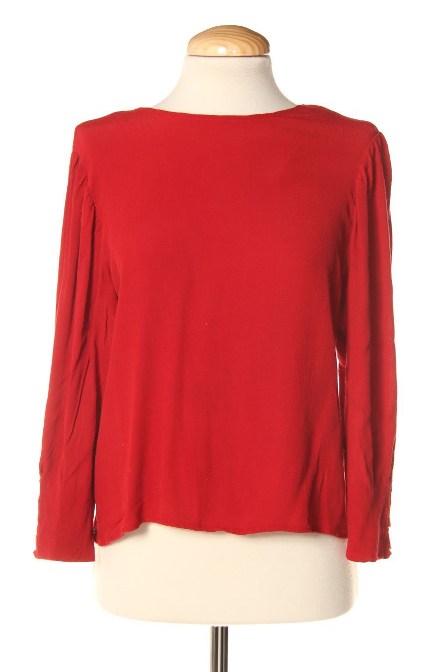 Langärmelige Bluse von Bershka Größe S, Farbe Rot, für