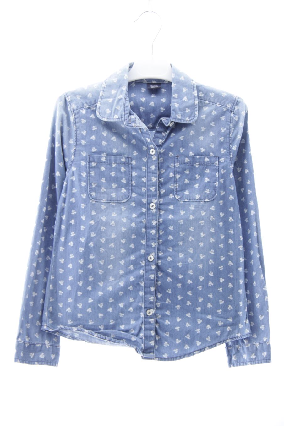 Camisa de manga larga de Gap de la talla 9 años de denim de segunda mano