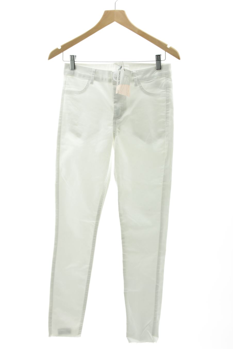 Jeans Calzedonia de la taille M, de couleur blanc de denim