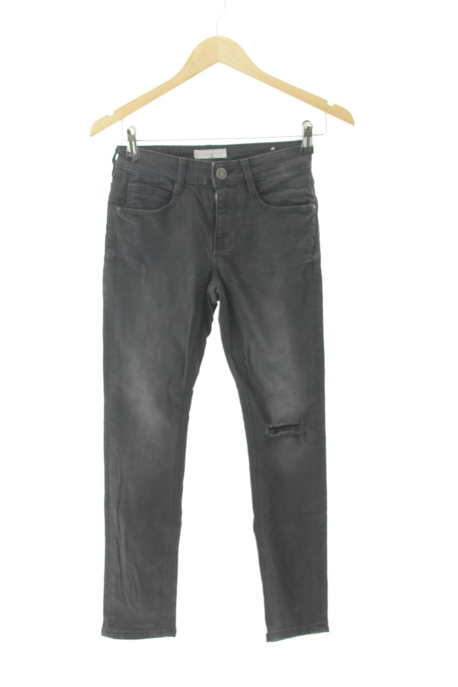 Jeans Mango de la taille XXS, de couleur noir de denim