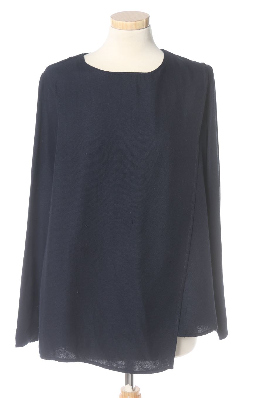 Langärmelige Bluse von Mng Größe S, Farbe Marineblau, für