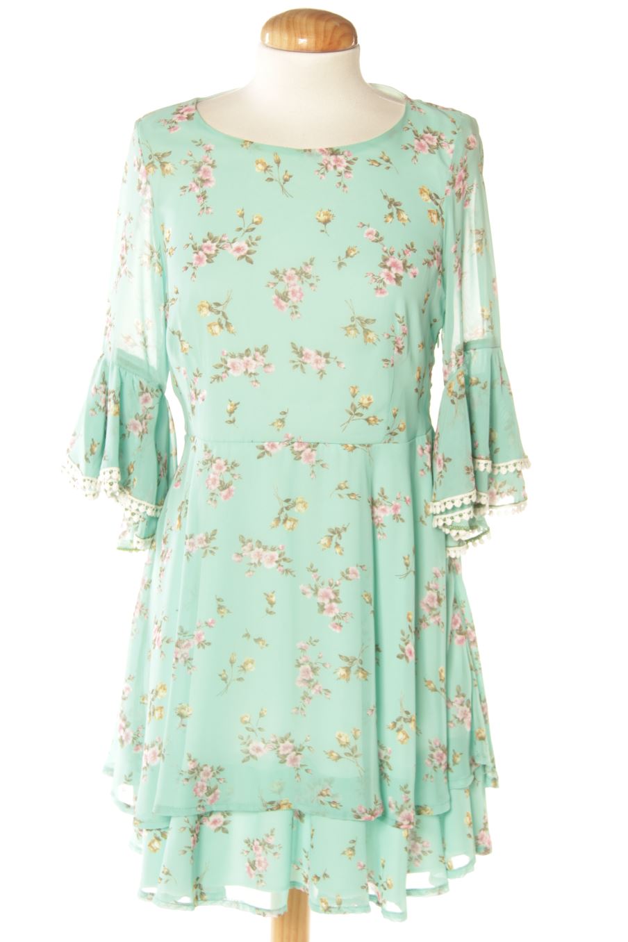 Vestido elegante de maribel ruiz de la talla 40, de color flores
