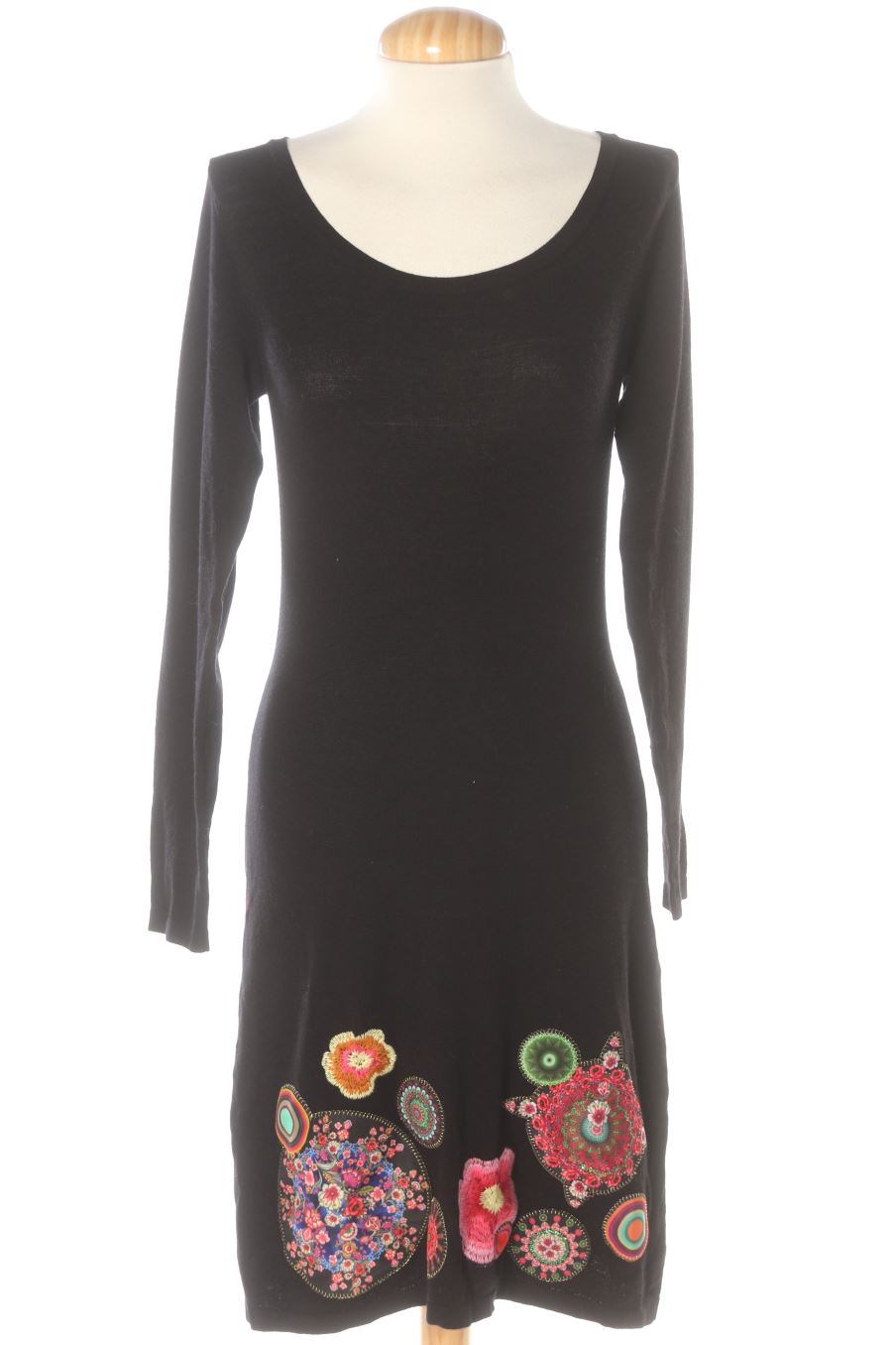 Robe casual Desigual de la taille L, de couleur noir
