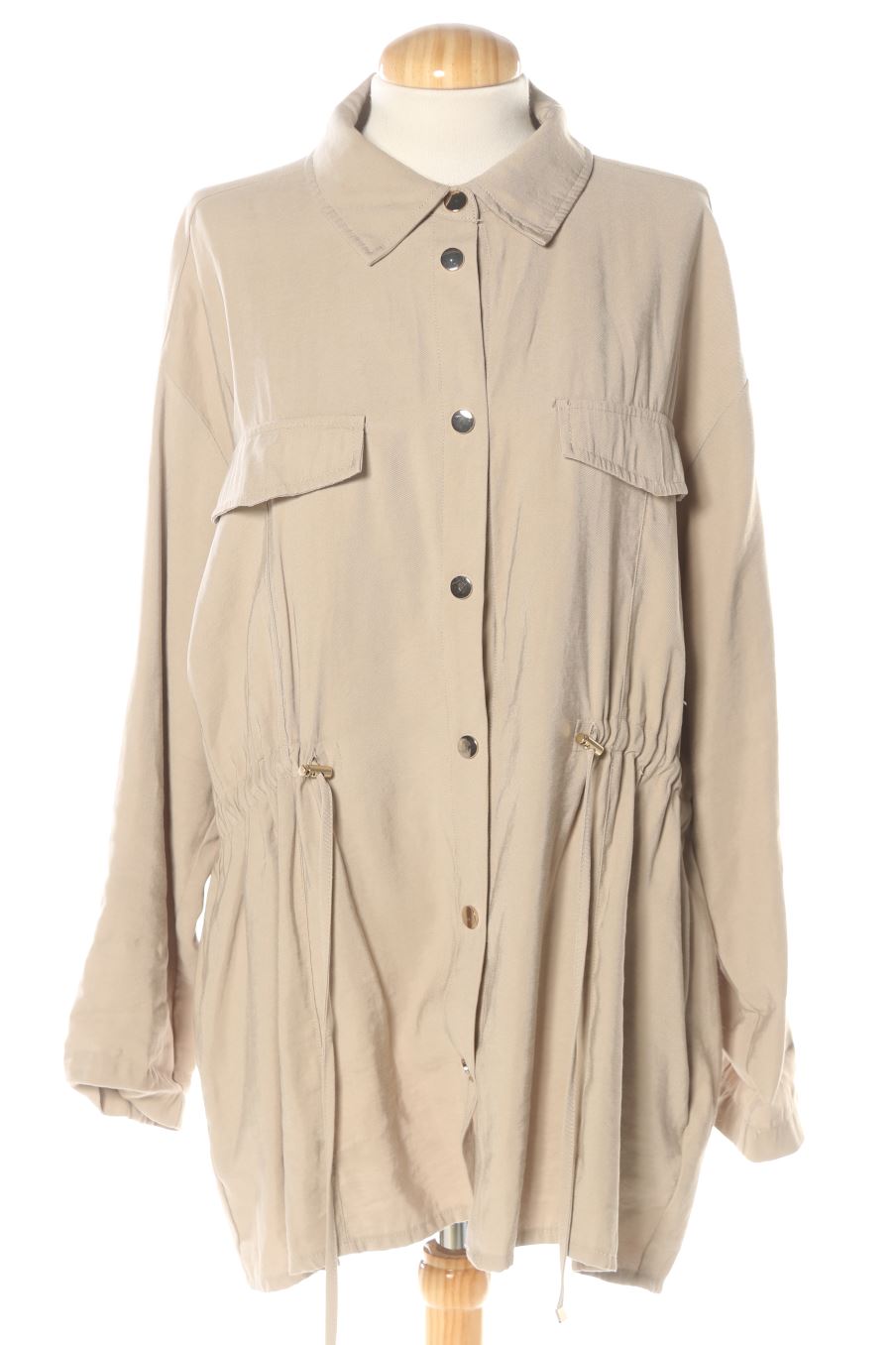 Blouson Zara de la taille L, de couleur beige
