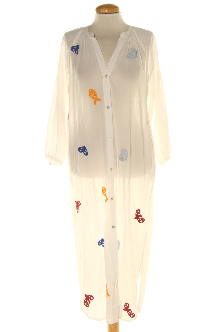 Robe casual Parfois de la taille XS, de couleur blanc