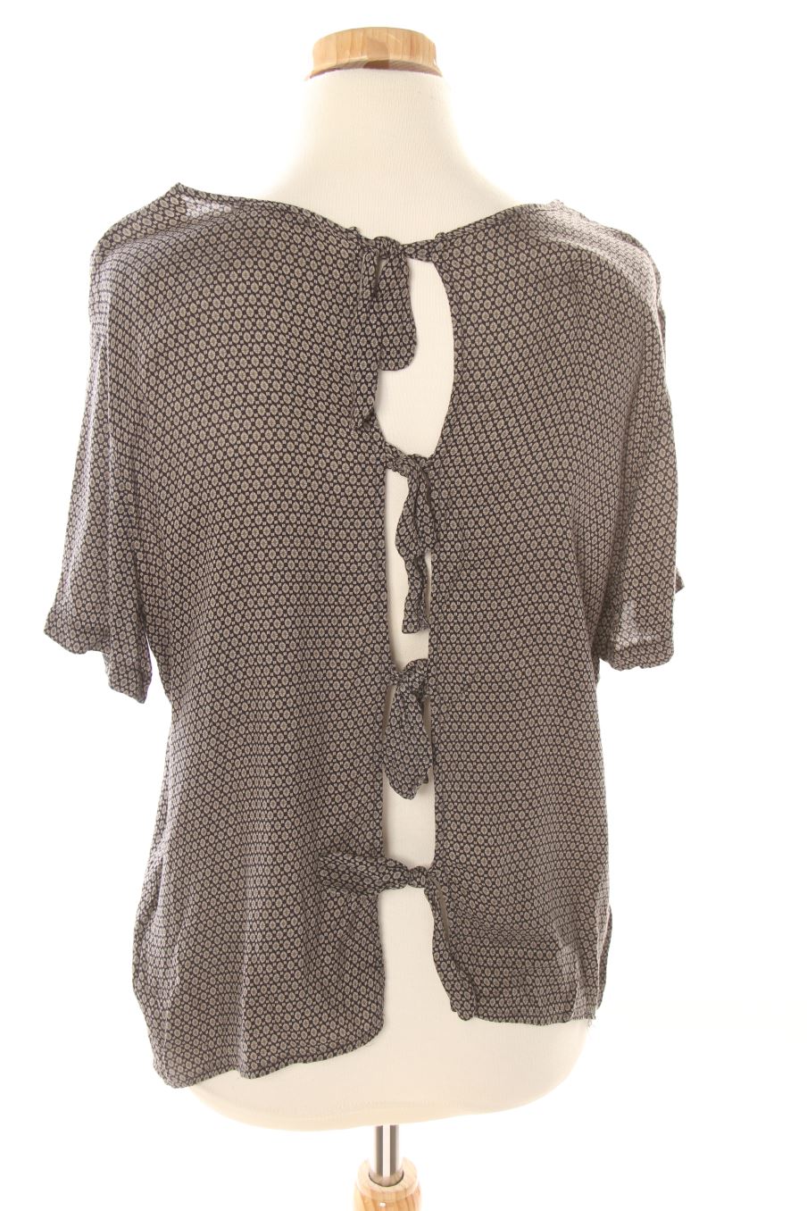 Blouse à manches courtes Brownie de la taille M, de couleur noir