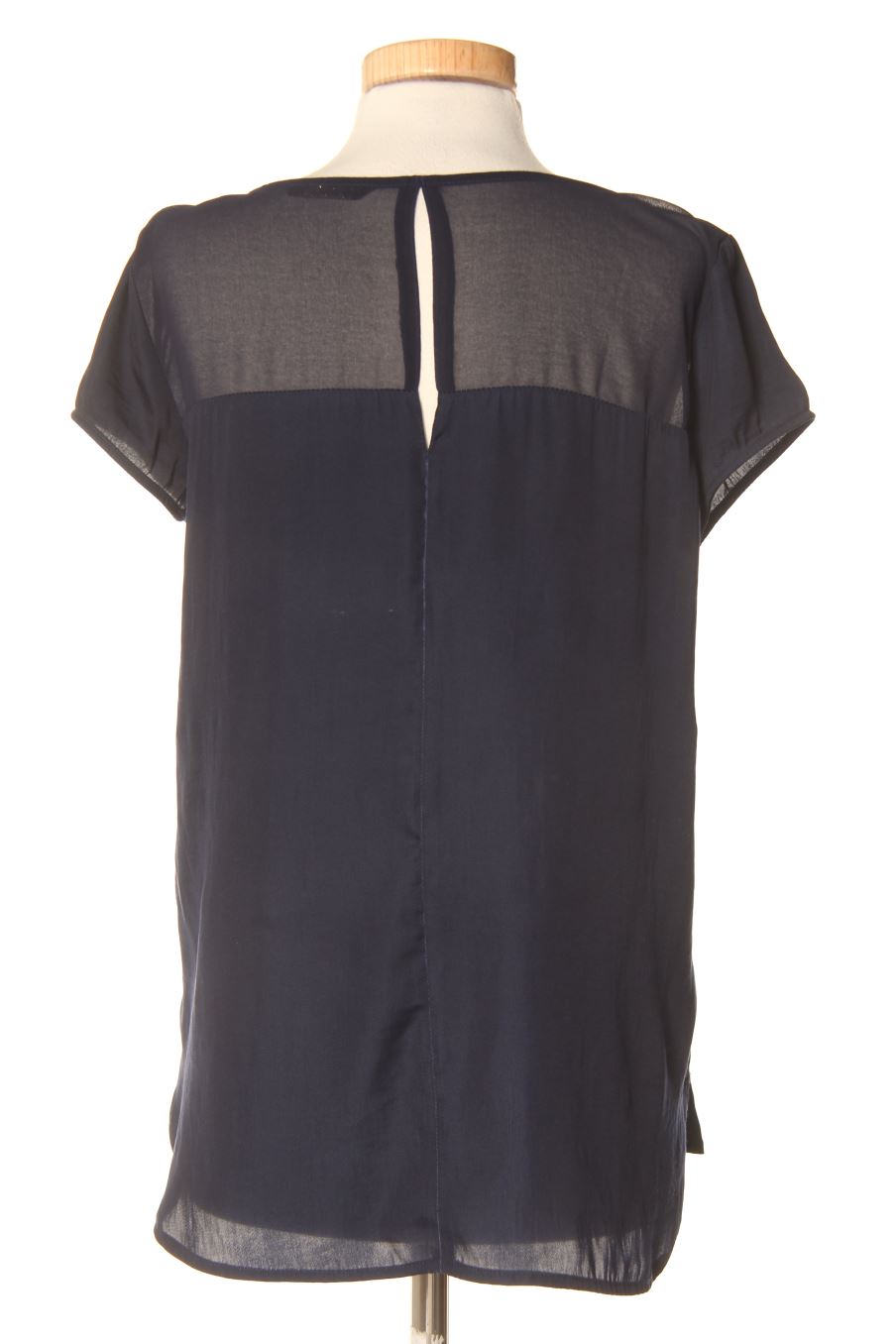 Blouse à manches courtes Stradivarius de la taille M, de couleur bleu marine