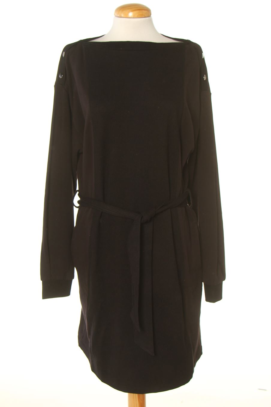 Vestido casual de salsa de la talla S, de color negro