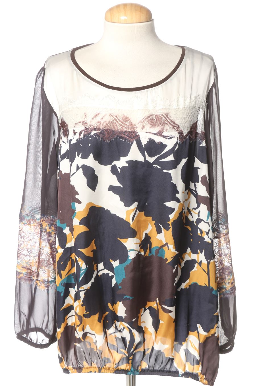 Blouse à manches longues RIU PARIS de la taille L, de couleur imprimés