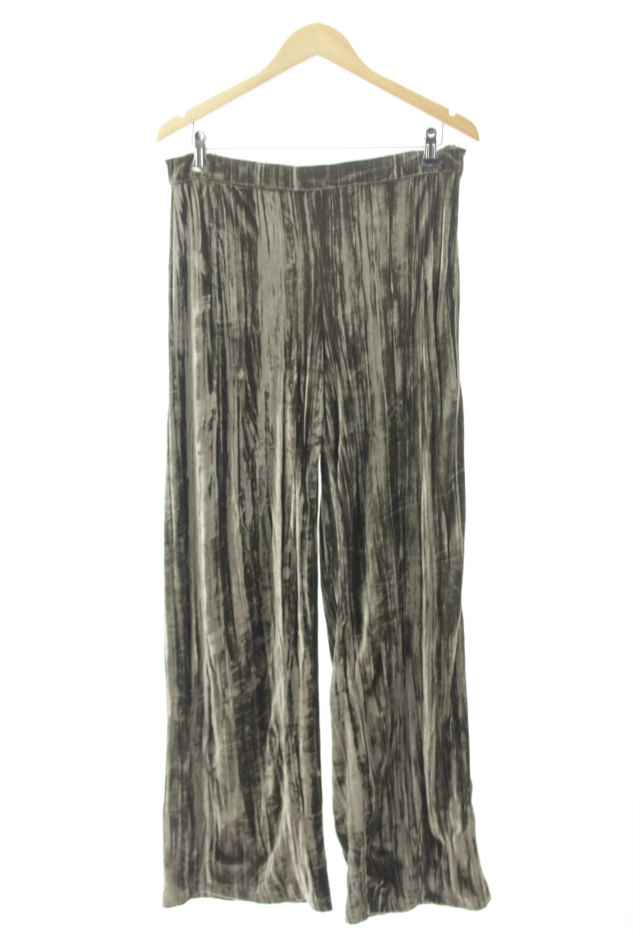 Pantalón de Pull & Bear de la talla L, de color marrón de terciopelo