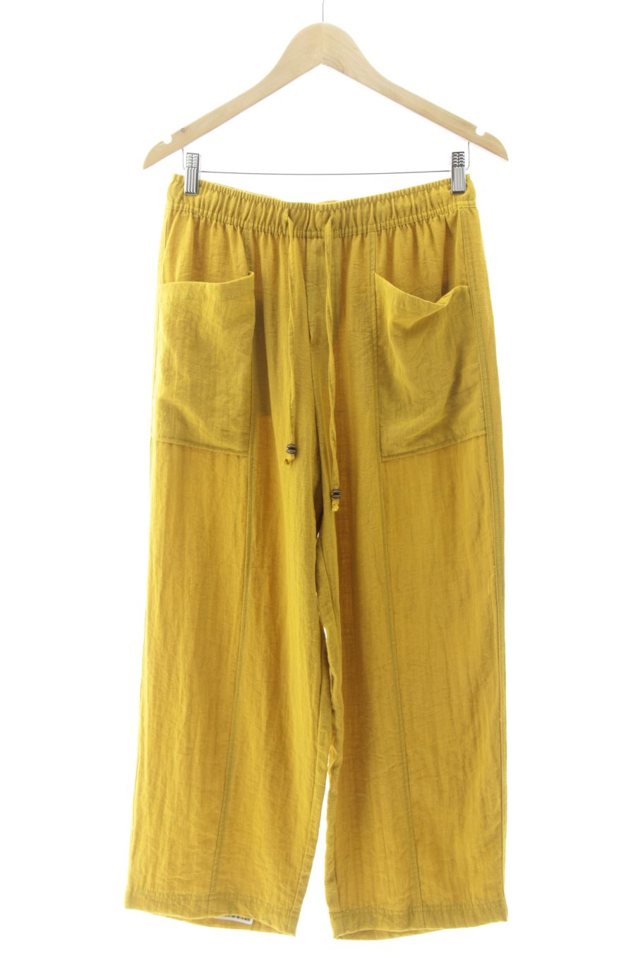 Pantalon Casual Zara de la taille S, de couleur jaune