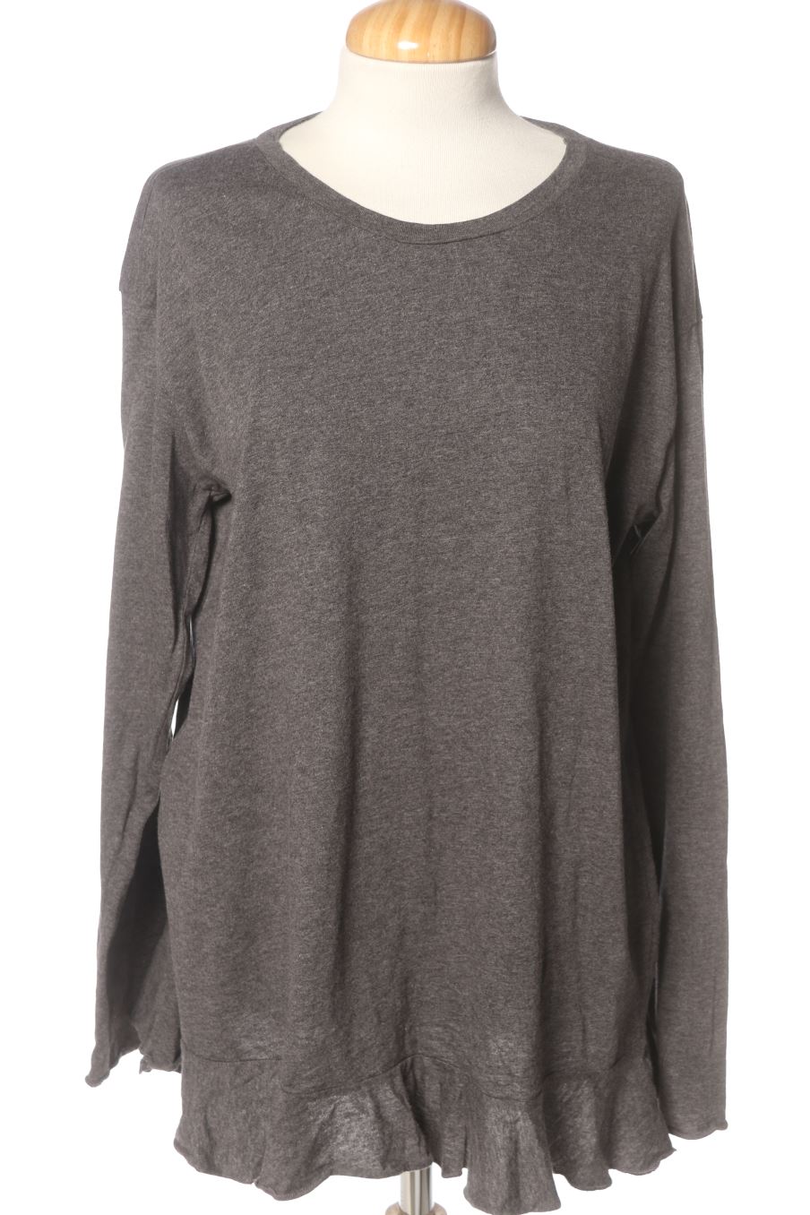 Maglietta a maniche lunghe de ZARA TRAFALUC de la talla M, de color grigio