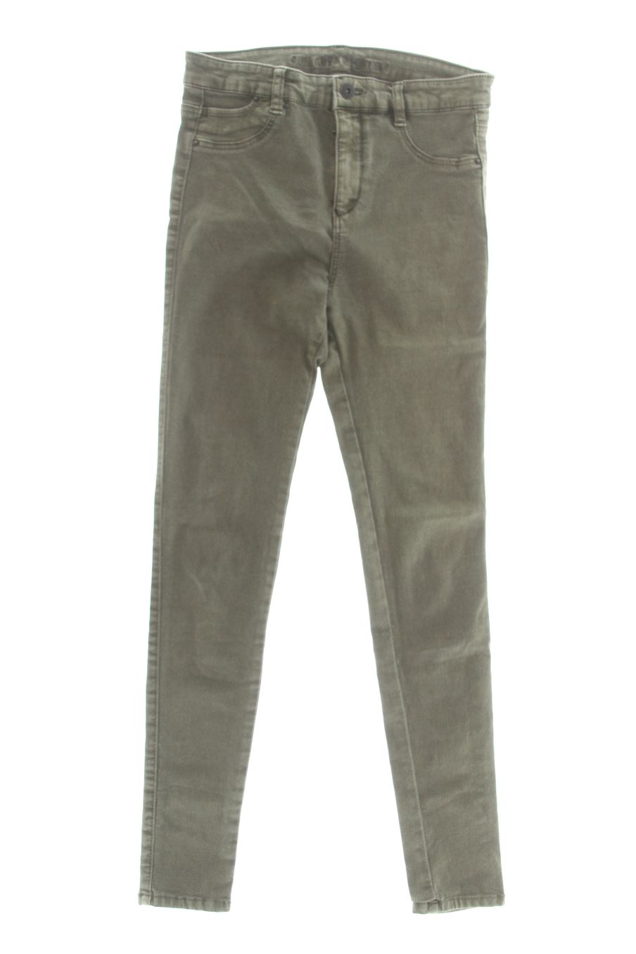 Vaqueros de Pull & Bear de la talla 38, de color verde de ropa vaquera