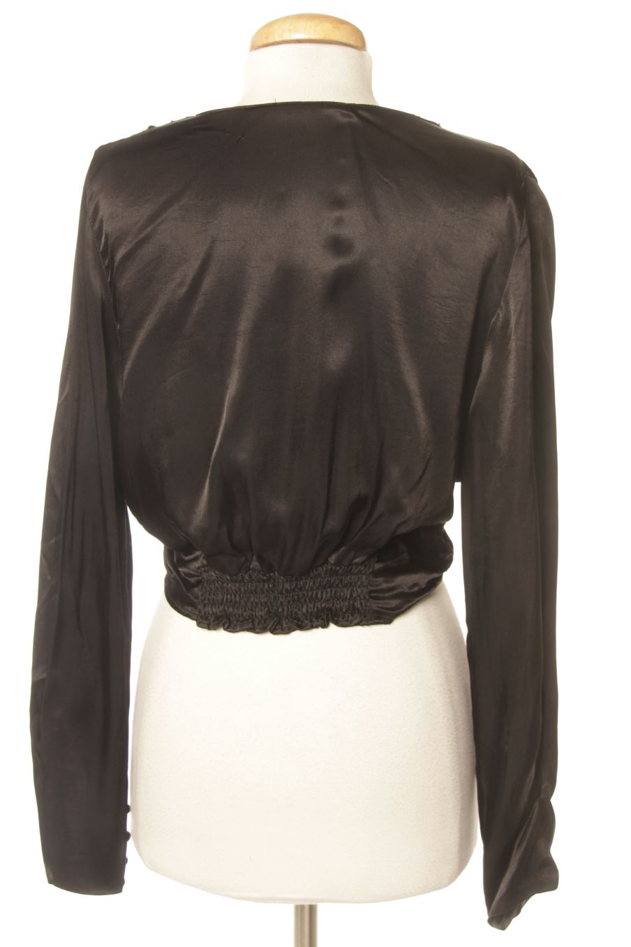 Blouse à manches longues Zara de la taille M, de couleur noir